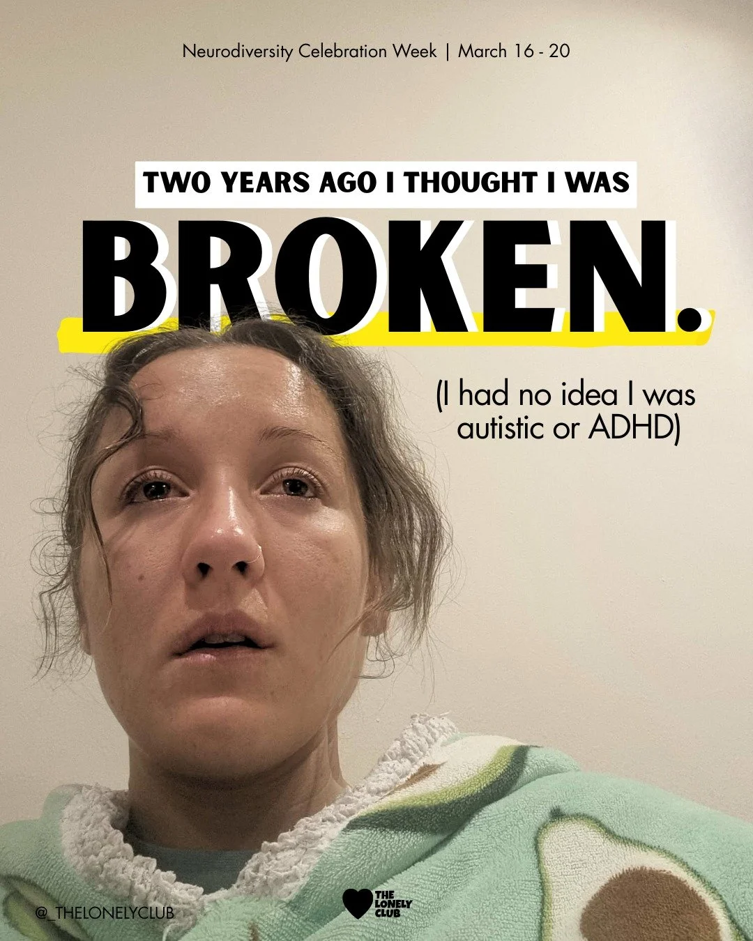 Two years ago I took this photo after crying for hours.

At the time, I had no idea I was autistic or ADHD.

All I knew was that life felt&hellip; harder than it seemed to be for everyone else.

I couldn&rsquo;t seem to hold down jobs for very long. 