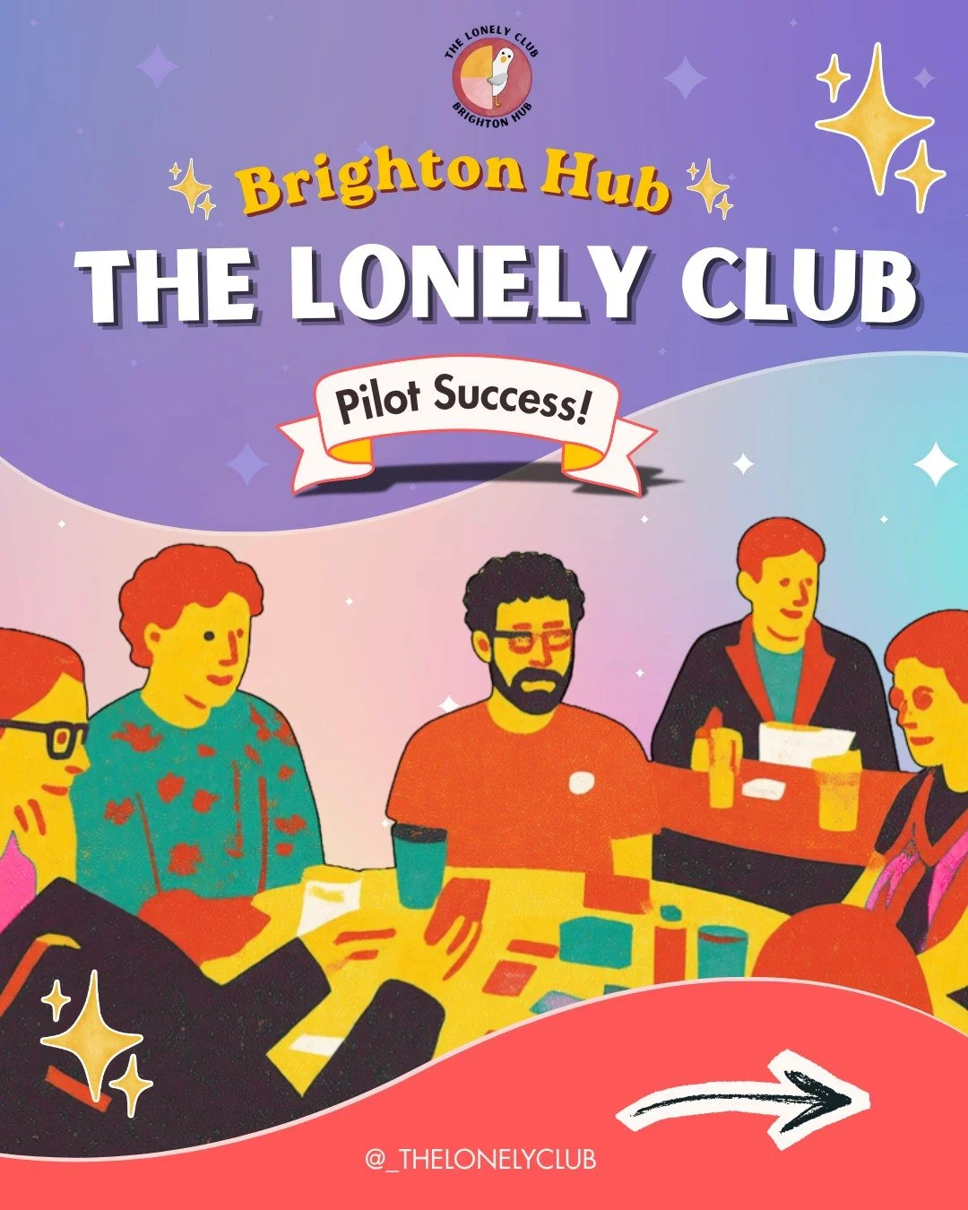 Our Brighton pilot = a HUGE success 💛

✨ 90% would recommend
✨ 100% felt welcomed &amp; comfortable
✨ 90% felt more connected to themselves &amp; others

Across journaling, creative workshops, games and quiet reflection, people showed up exactly as 