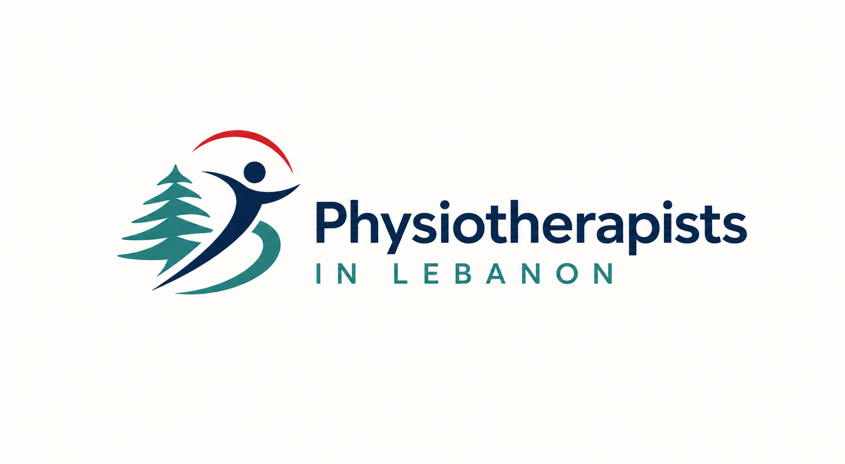 Logo of Physiotherapists in Lebanon with a stylized person and a tree.