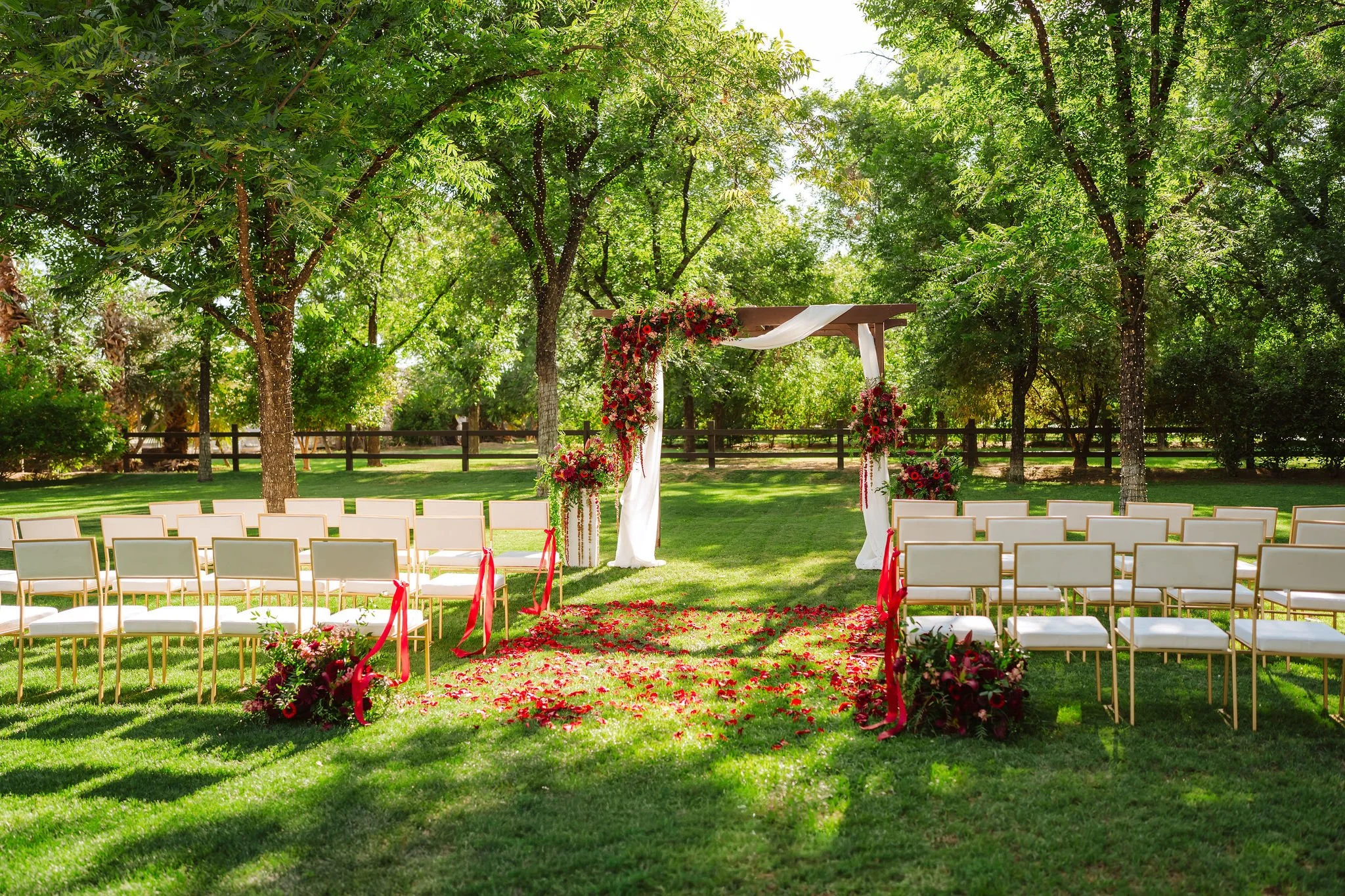 Romantic Red & Burgundy Wedding at Venue at the Grove