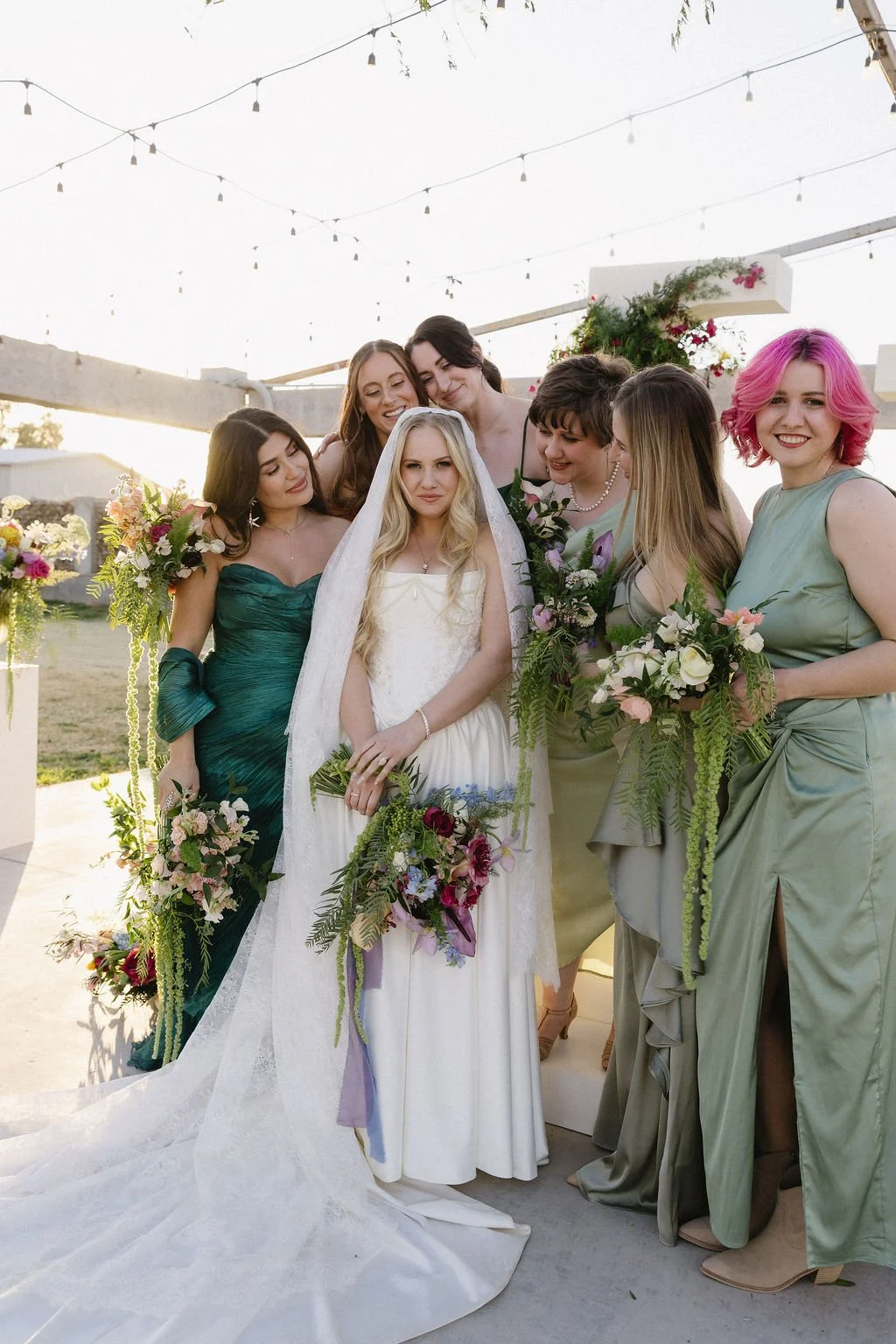 Colorful Backyard Garden Wedding in Arizona