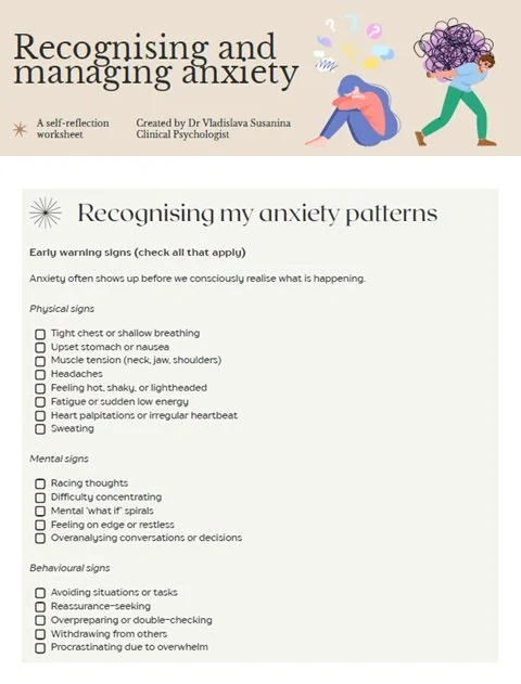 Anxiety Reset Workbook