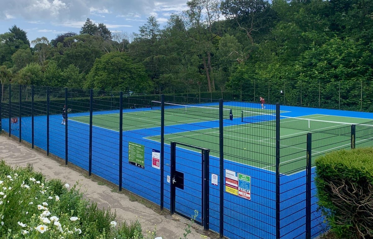 Tennis courts at Alexandra Park Hastings UK.jpg