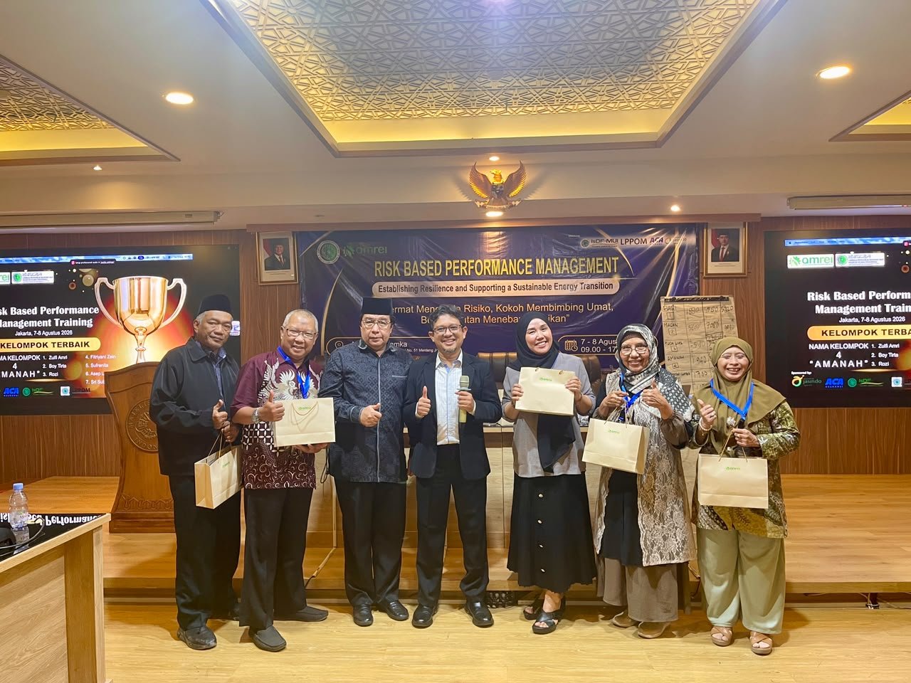 Kelompok terbaik - AMREI LPEU MUI Collaboration RBPM Training, 7-8 Agustus 2026