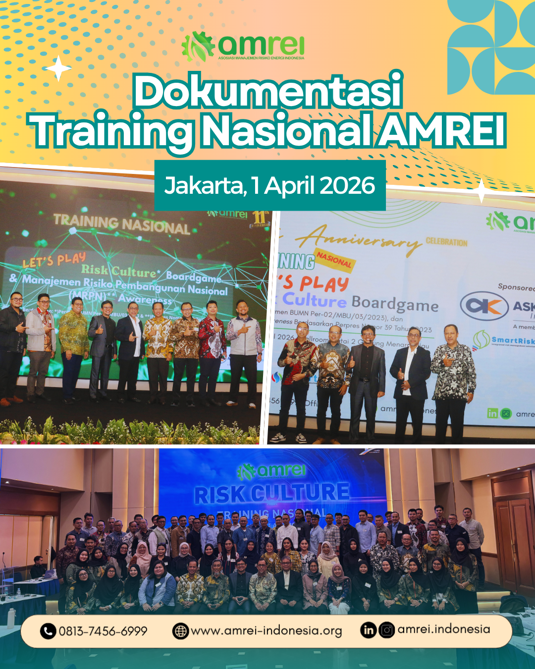 Training Nasional AMREI 2026 Sukses Digelar Pada tanggal 1 April 2026 Dalam Rangka HUT Ke-11 AMREI