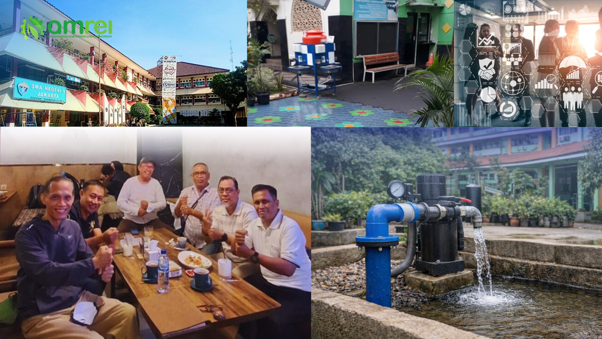 Bapak Rifky Assamady (kedua dari kanan) bersama para Alumni SMAN 8 Jakarta