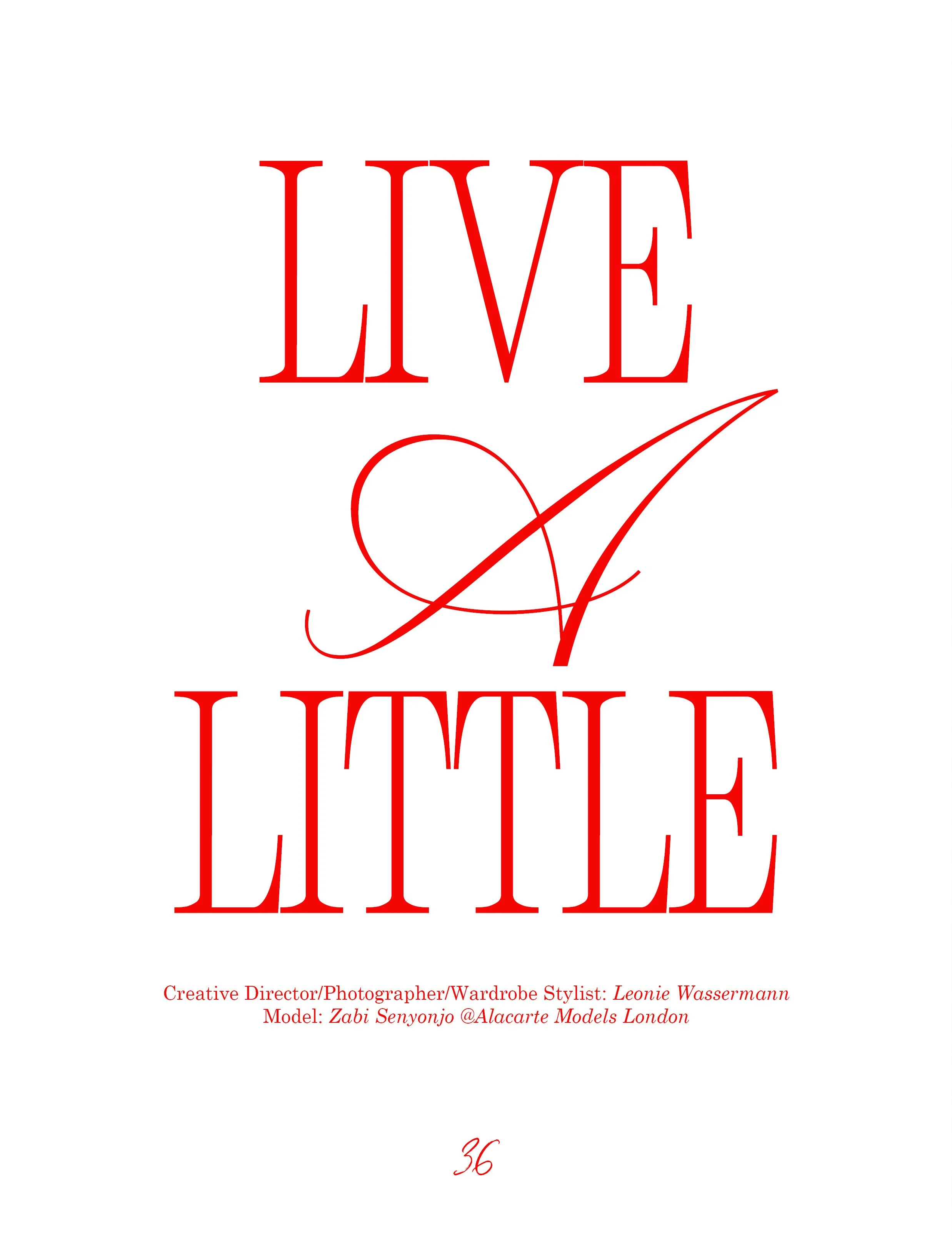 GOJI Magazine feature- Live A Little