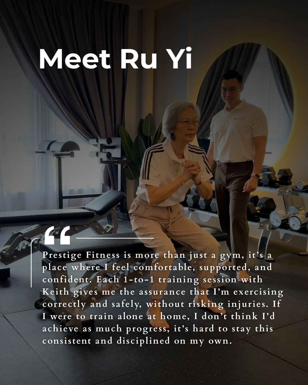 Join clients who’ve moved past pain, stagnation and confusion. Many mention better posture, improved energy, newfound confidence and the ability to move without fear. At Prestige Fitness, transformation is deeper than the mirror—it’s mindset, motion 