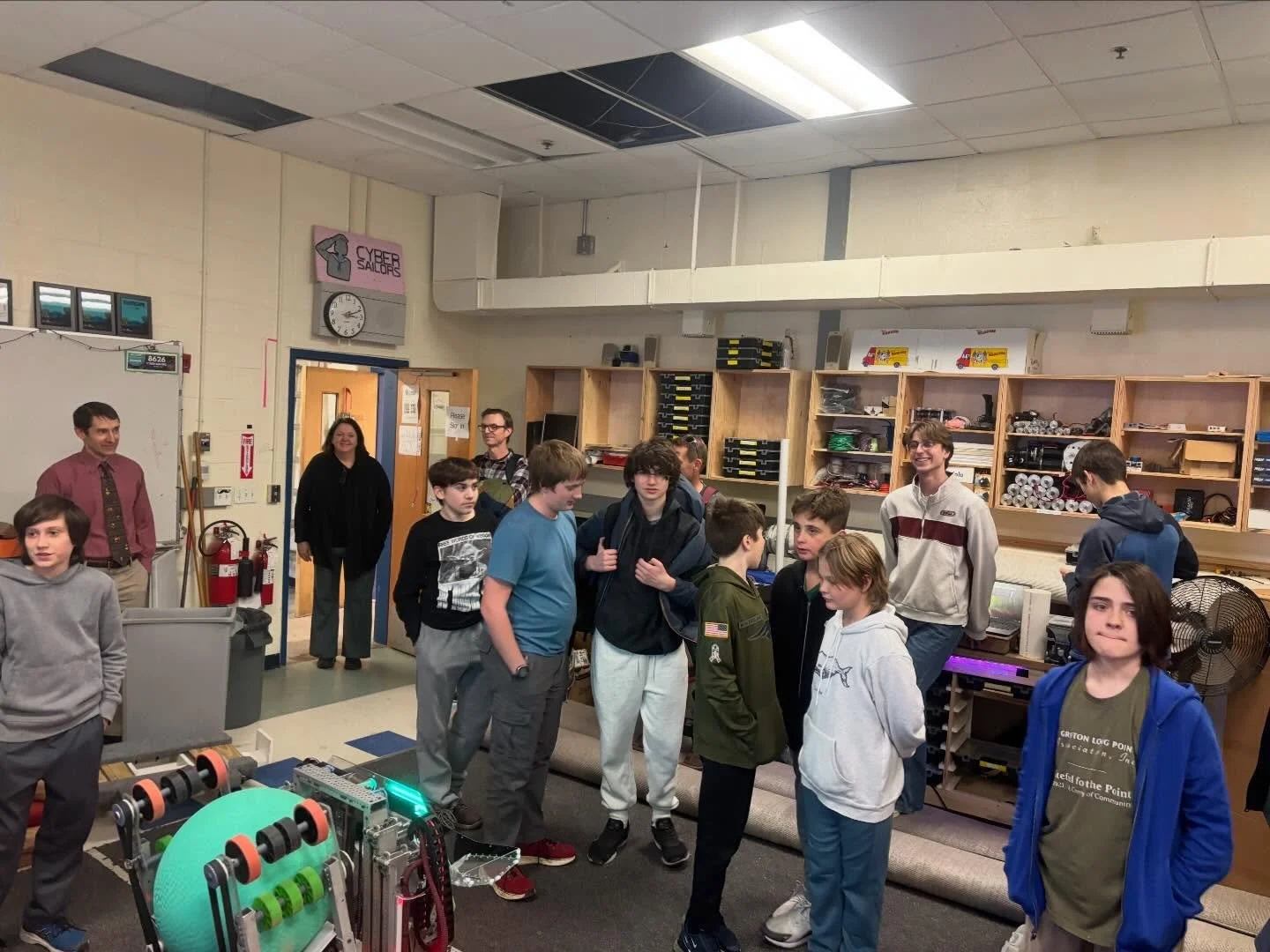 Say we had the Lego robotics team come from Scituate middle school!! so excited to be inspiring the engineers of the future!! Go Cyber Sailors!!