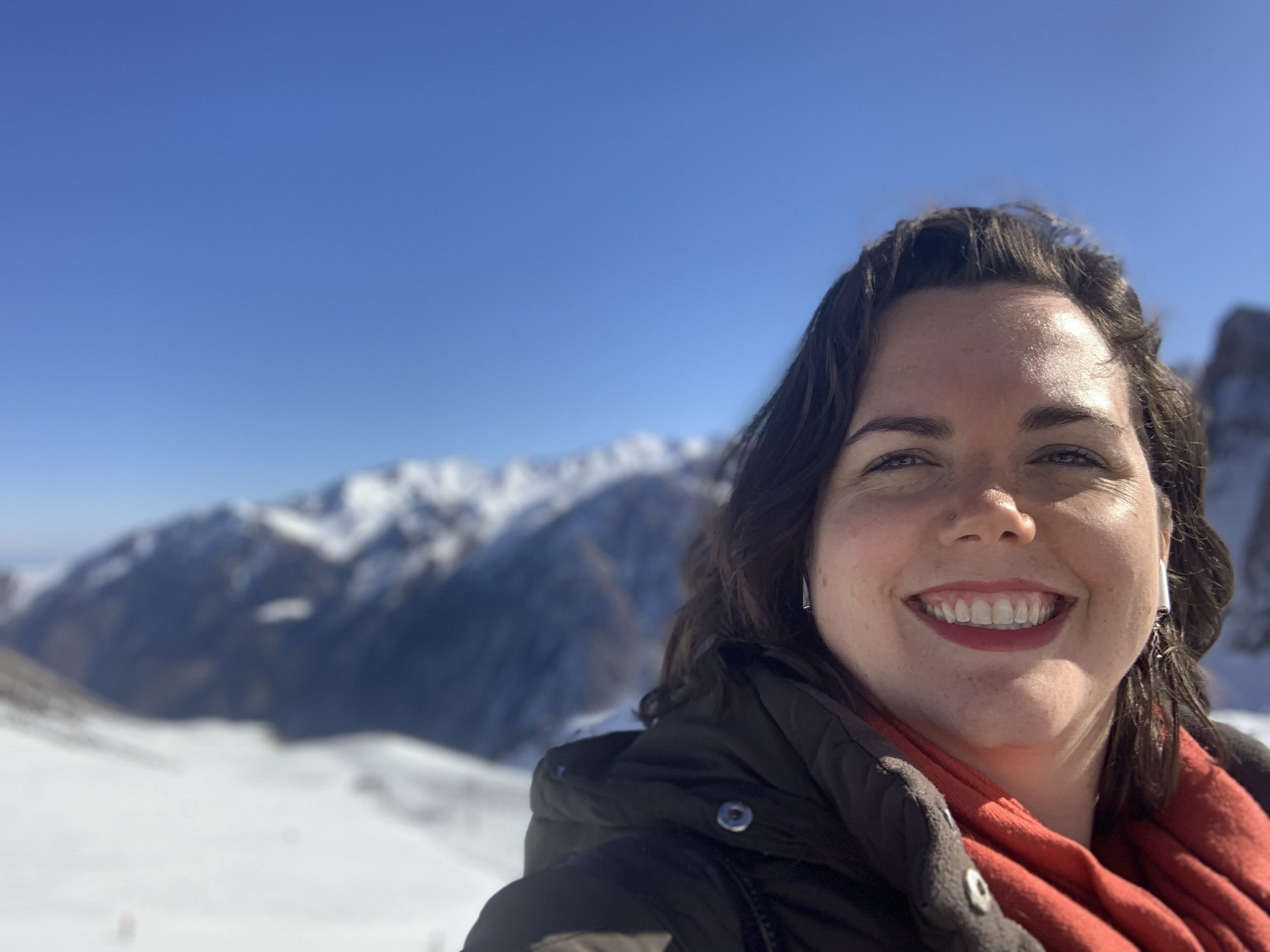 Marika Olson in Kazakhstan mountains