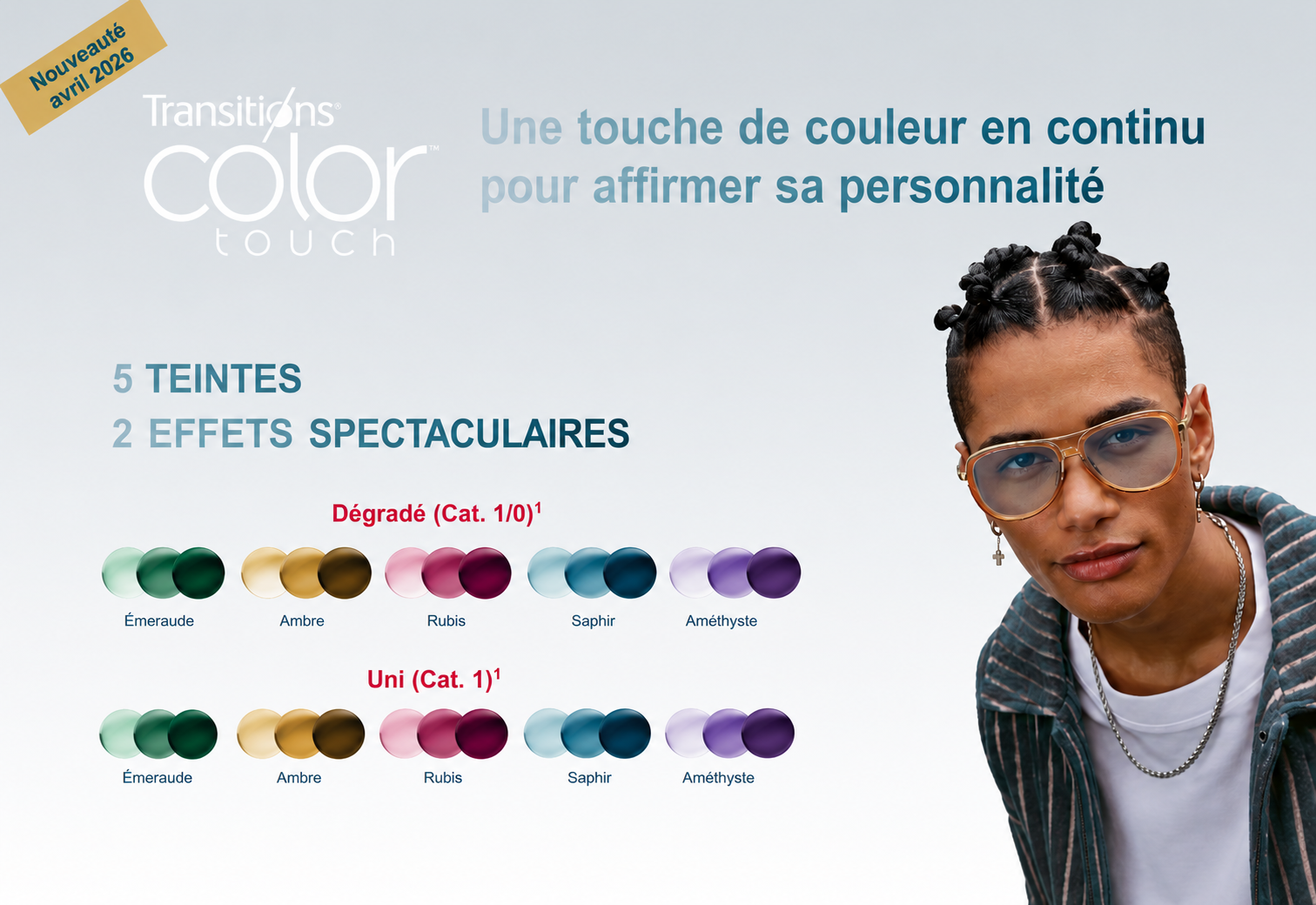 color touch nikon, verres photochromiques, verres 4 saisons