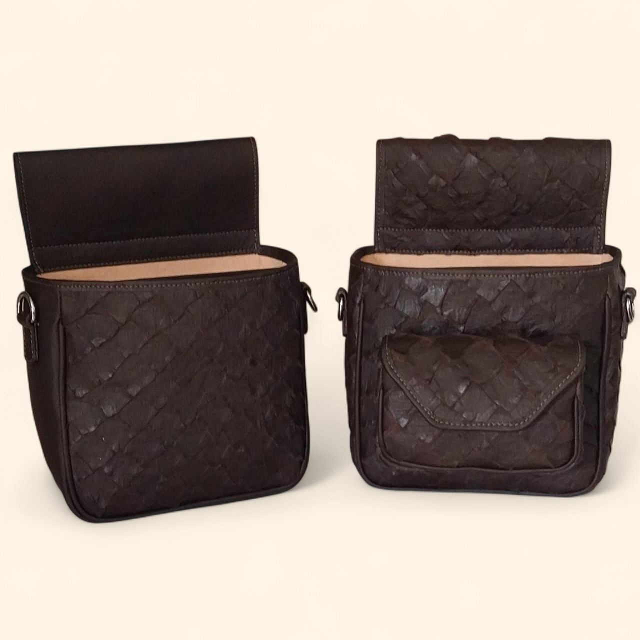 Paiche Shotgun Shell Pouches - Dark Brown
