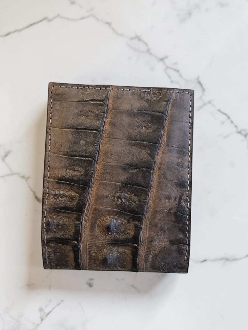 Crocodile Wallet - Vintage Brown Tail