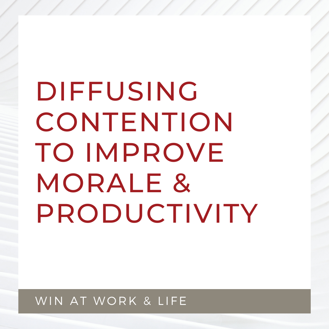 Diffusing Contention to Improve Morale and Productivity