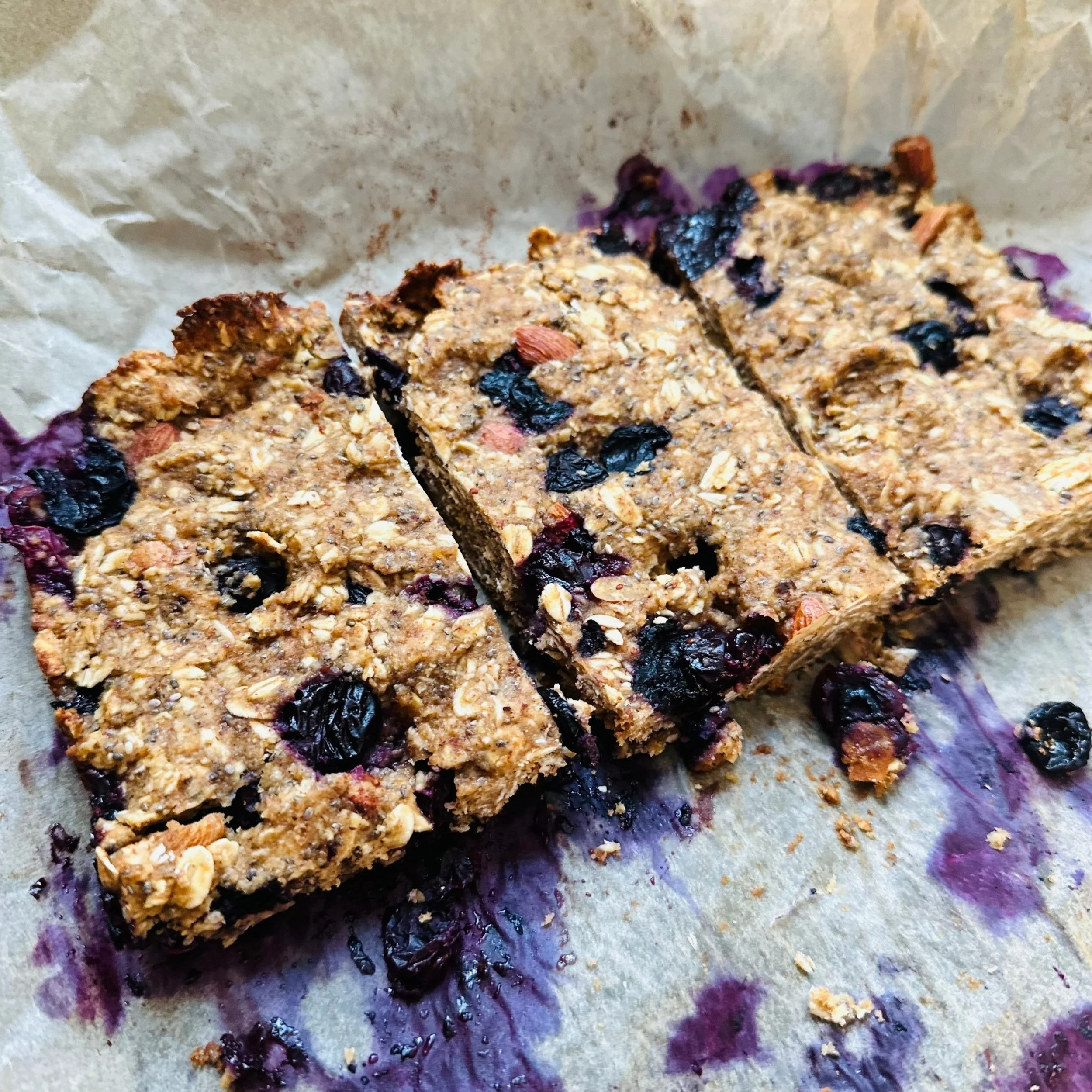 Healthy Blueberry Almond Bars