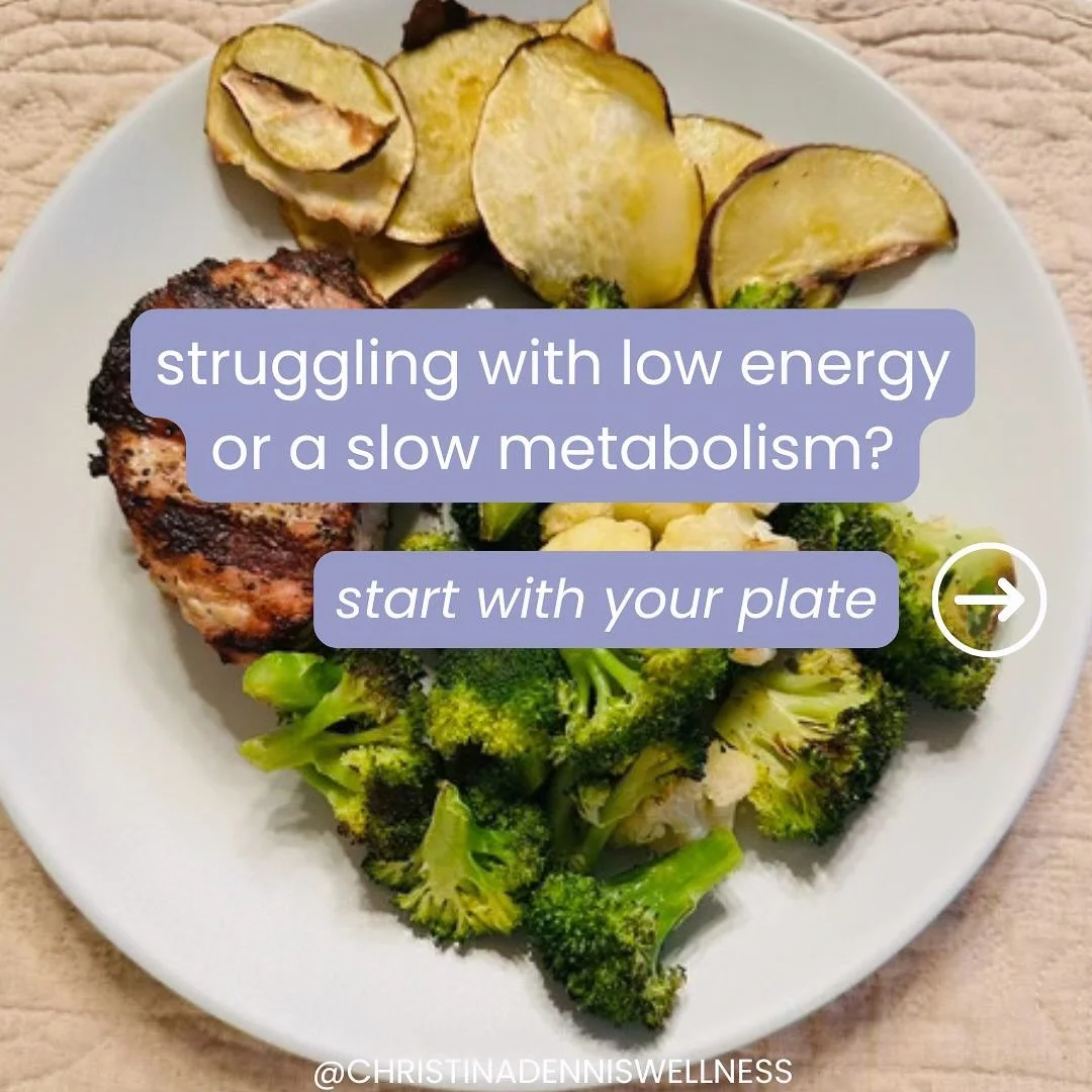 Struggling with low energy or a slow metabolism? Start with your plate.
 
But first, if you want my FREE Eating for Energy Guide that walks you through this in detail with recipes just drop ENERGY below and I&rsquo;ll send it your way.

What (and how