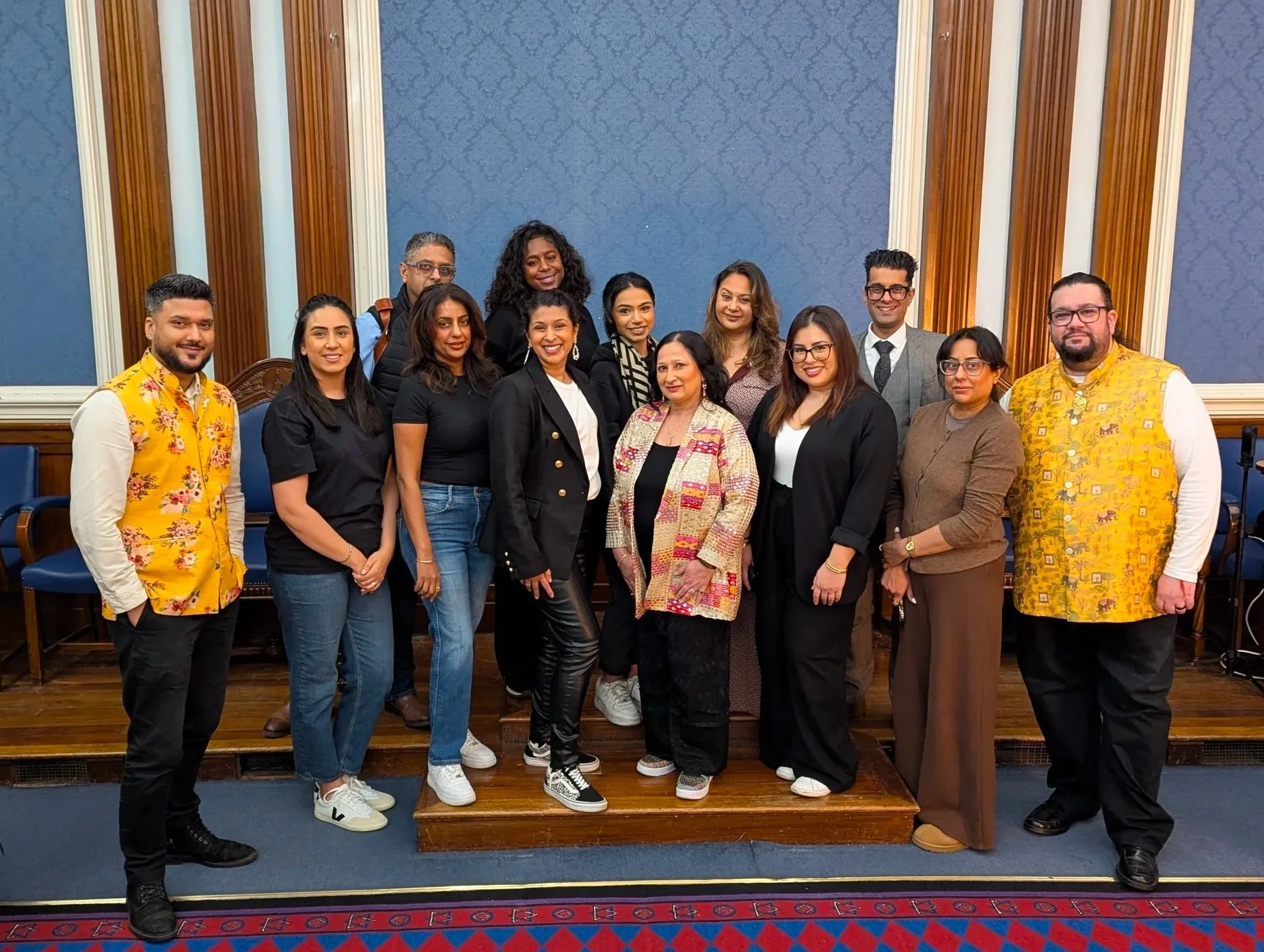 Group shot of suppliers and vendors involved in the renewal of vows ceremony