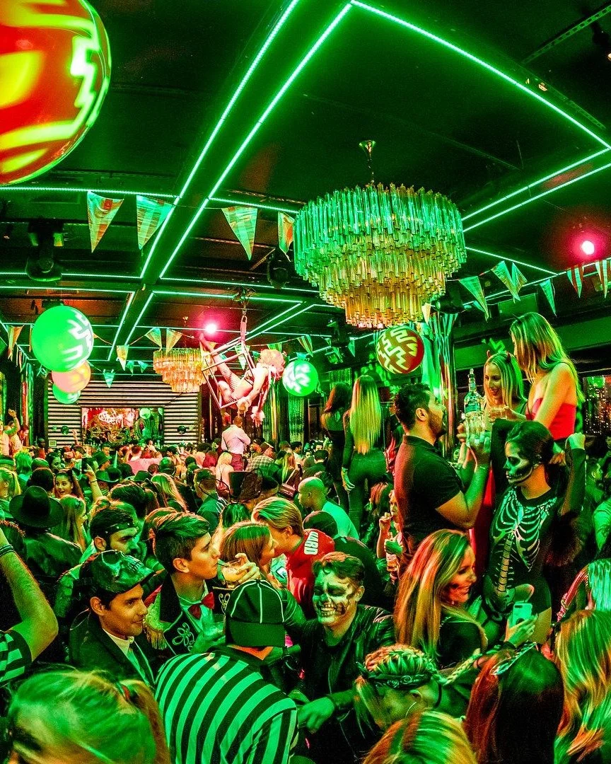 DJ spinning live set at PHD Rooftop on October 31st