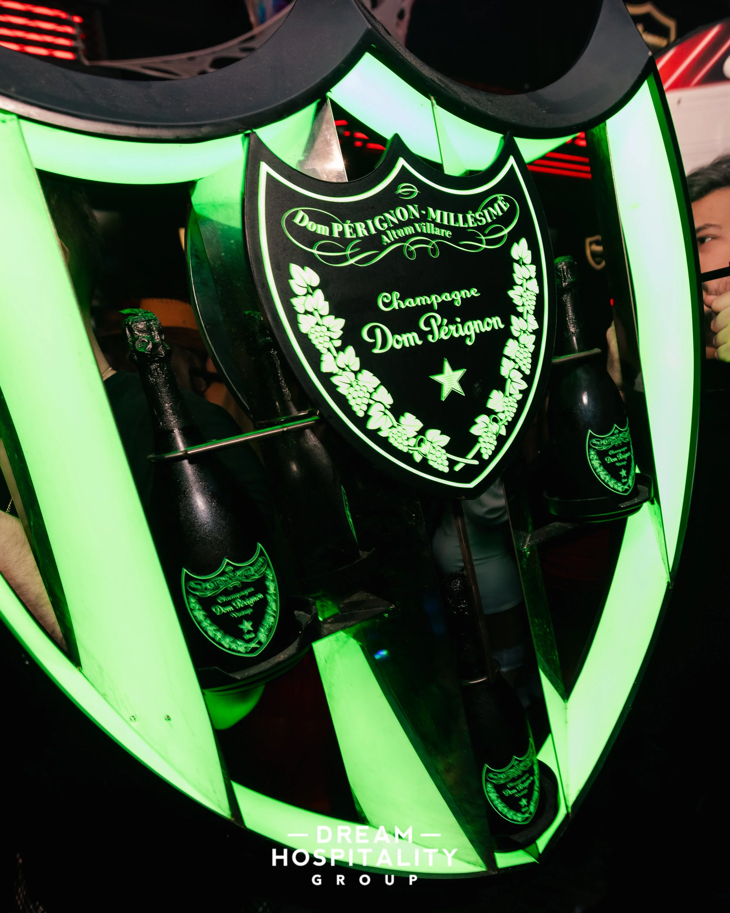 Halloween-themed decor and lighting inside T-Squared Social NYC