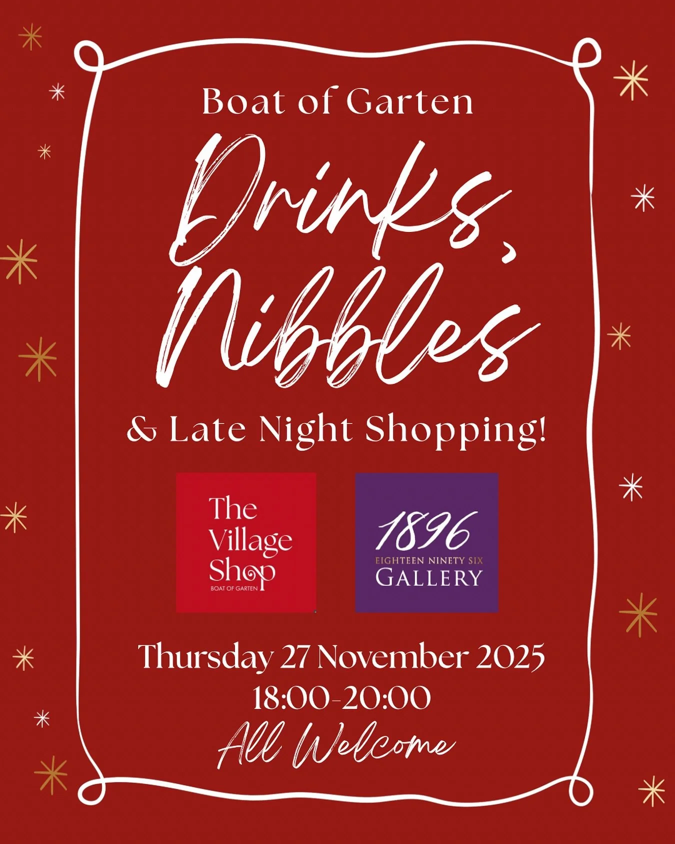 ✨Festive Drinks, Nibbles &amp; Late-Night Shopping!✨

We&rsquo;re getting into the Christmas spirit early at The Village Shop and 1896 Gallery - and you&rsquo;re all invited!

Join us on Thursday 27 November, 6&ndash;8pm for a relaxed evening of:
&bu