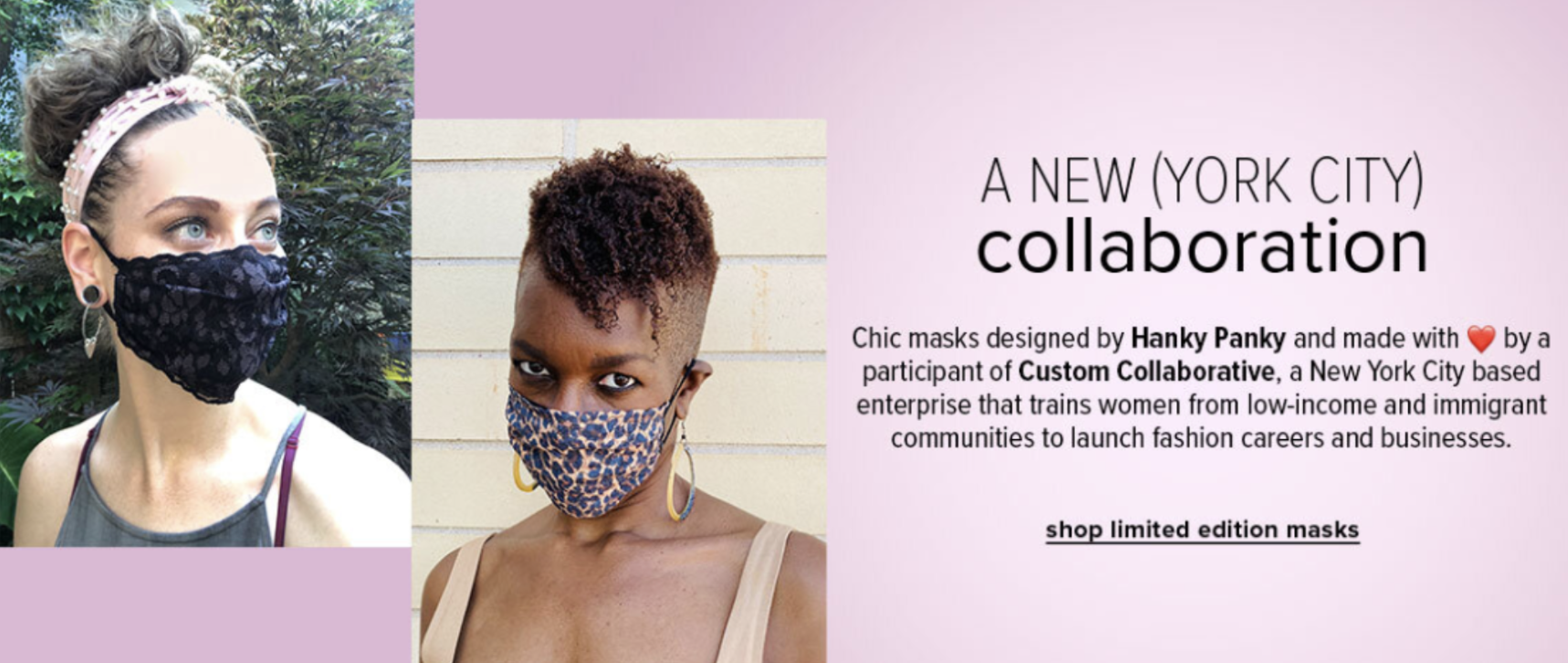 Hanky Panky Partners with CC to Make Lace Face Masks