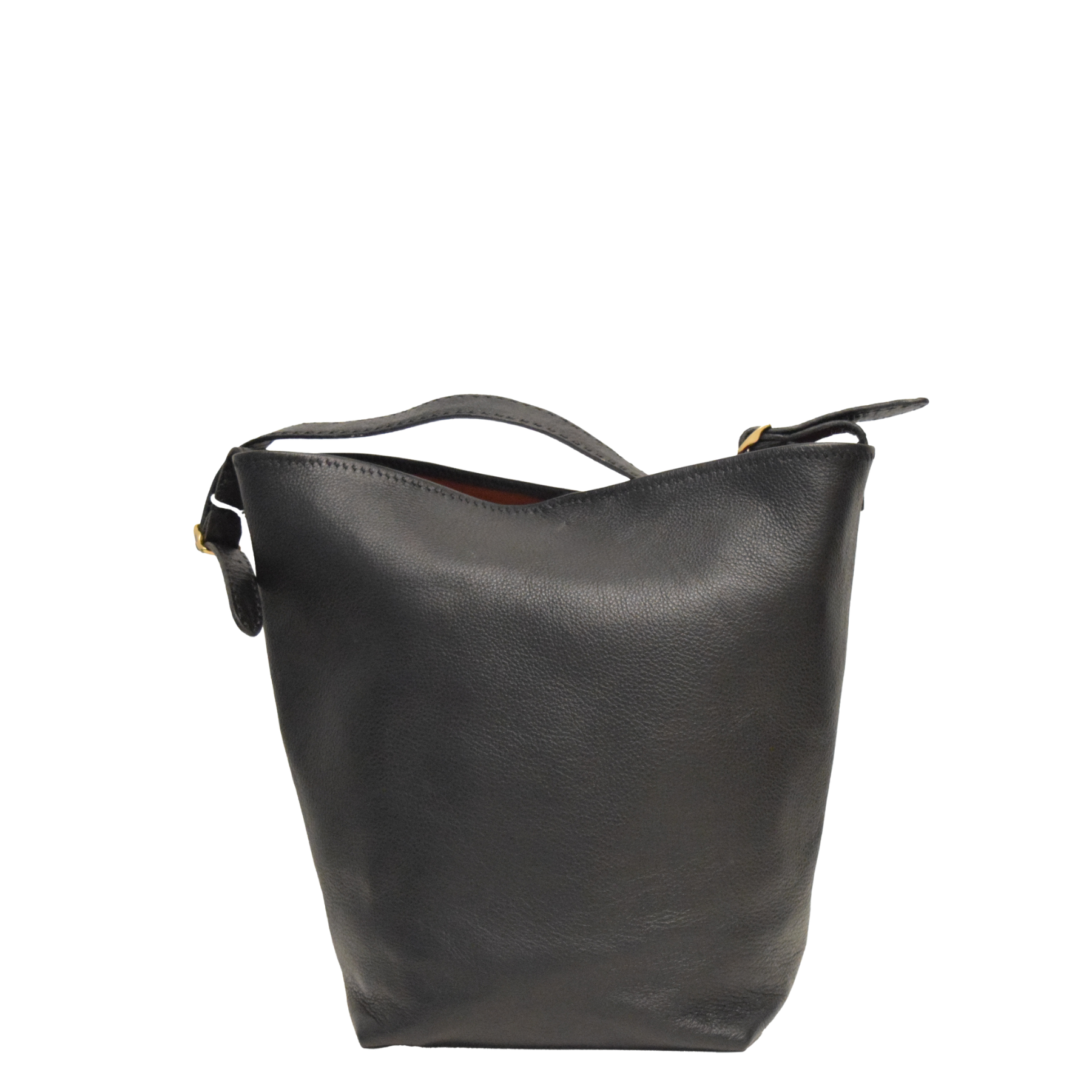 Large Black Leather Bag