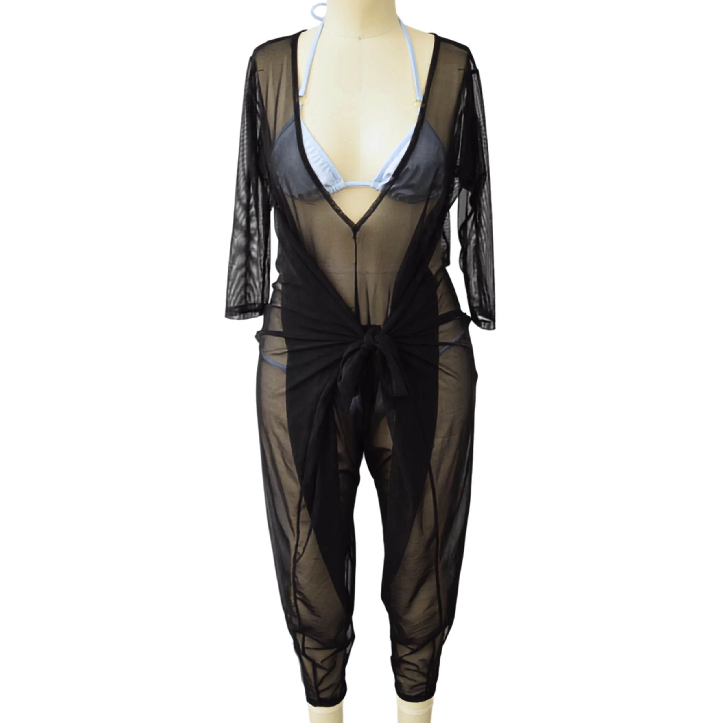 Mesh Tie Romper