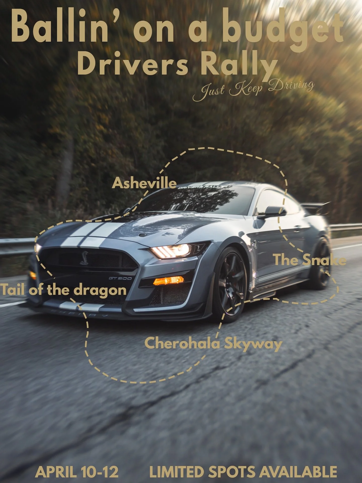 Balling on a Budget Rally &mdash; Asheville, NC
Two days. Endless curves. Legendary roads. From Tail of the Dragon to The Snake, join us for a weekend of driving, mountain views, and good vibes.
Reserve your spot now 👉 www.driversrally.net
