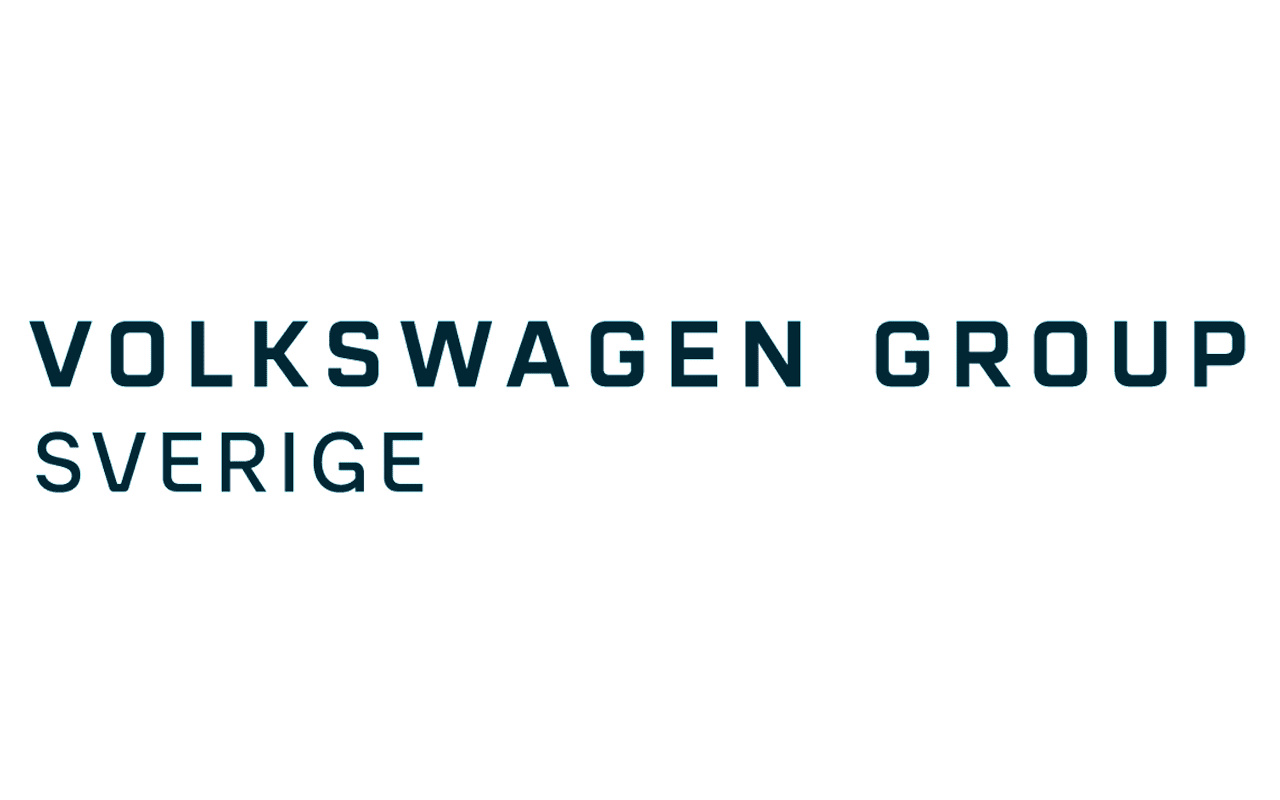 Volkswagen Group logo with blue text on a blank background.