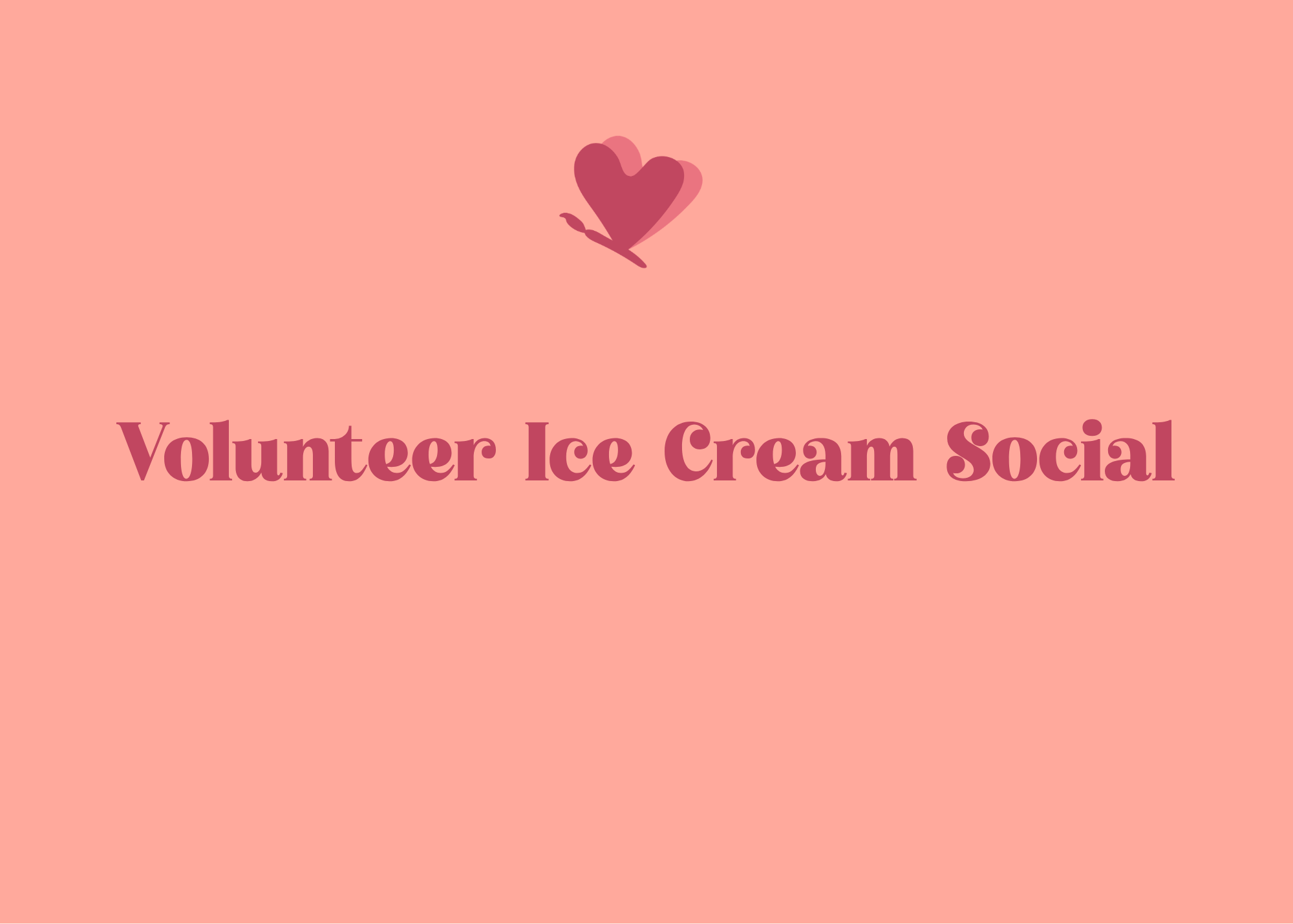 Volunteer Ice Cream Social