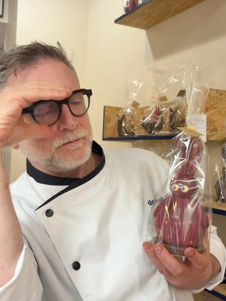 Here is Jed trying his best side eye to match our bunnies. We still have some cool Easter stuff left! The holiday may have been early this year, but there&rsquo;s still lots of time to delight in our springtime products. We are lucky that weather has