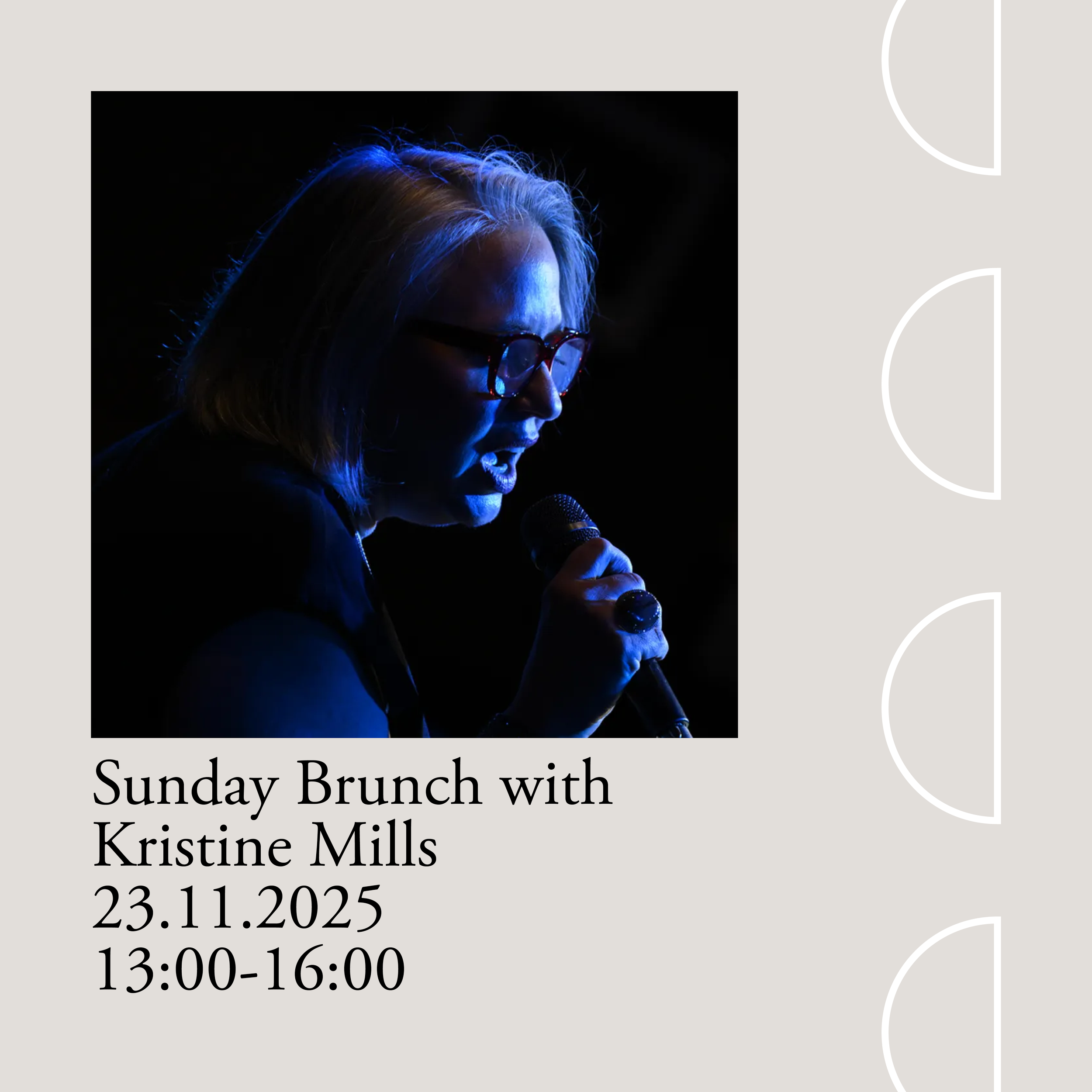 SUNDAY BRUNCH WITH KRISTINE MILLS