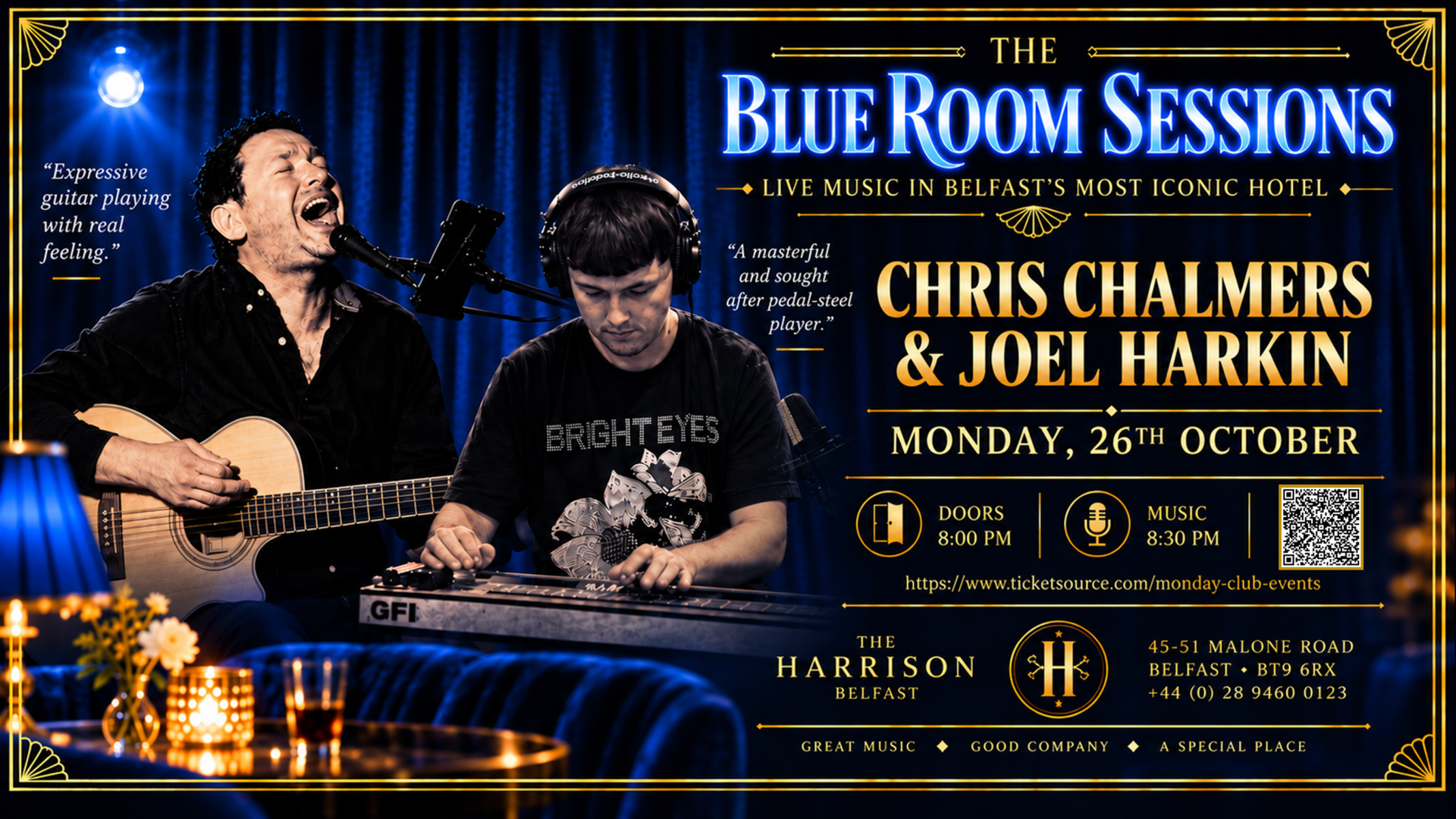 Blue Room Sessions: Chris Chalmers & Joel Harkin