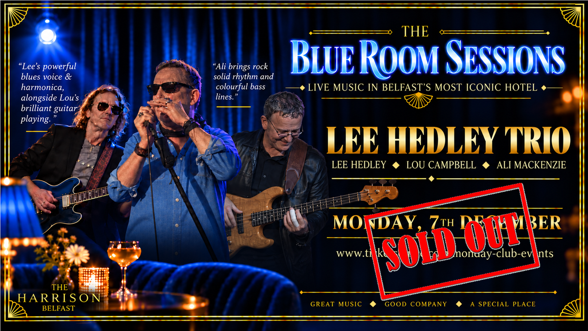 Blue Room Sessions: Lee Hedley Trio