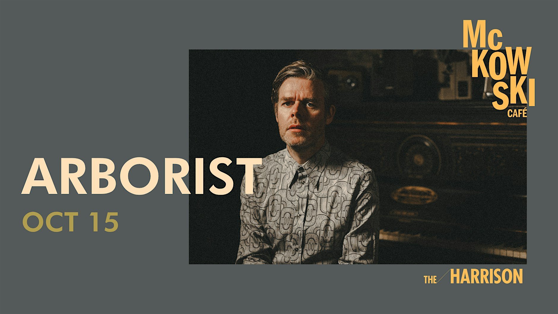 Belfast's own Arborist (Mark McCambridge) launches his stark, self-produced fourth album with a live performance of these hushed, late-night songs of love and loss, a rare chance to hear the intimate, close-mic'd atmosphere that's drawn comparisons t