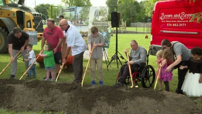 Groundbreaking of Miracle League Park in Mishawaka hits a home run with inclusive design