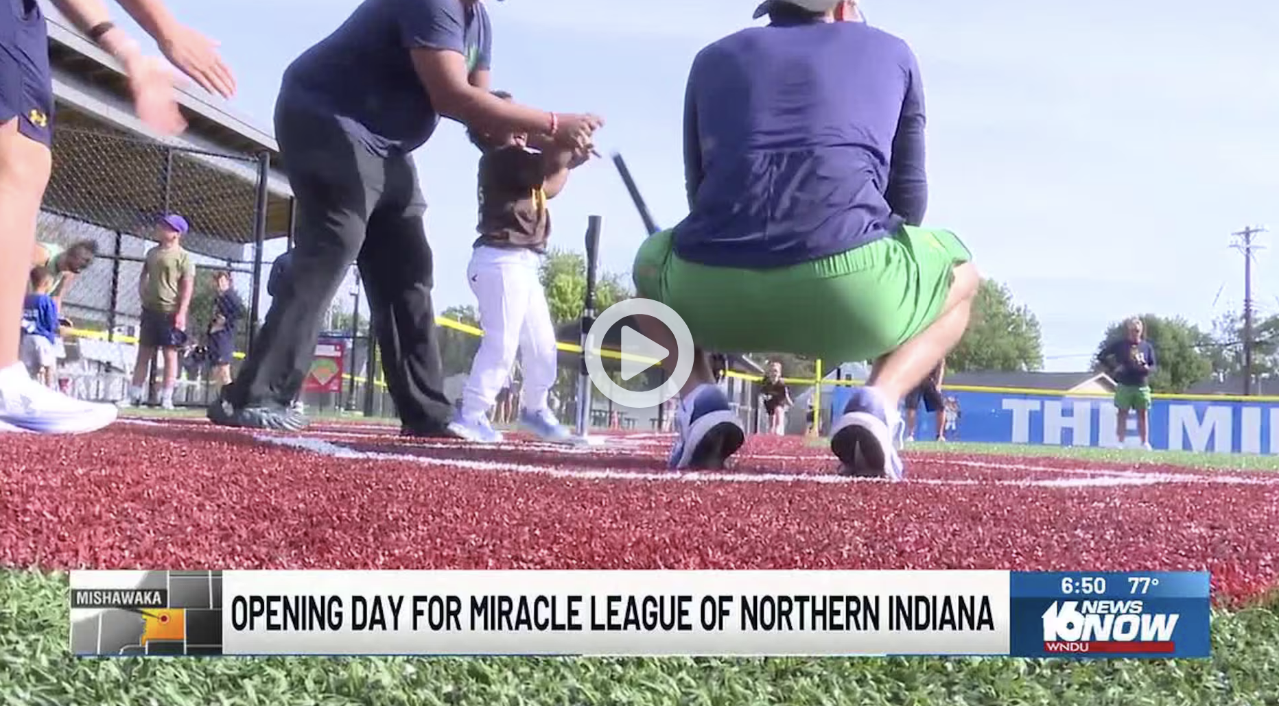 Miracle League opens season at Pfeil Miracle Field in Mishawaka