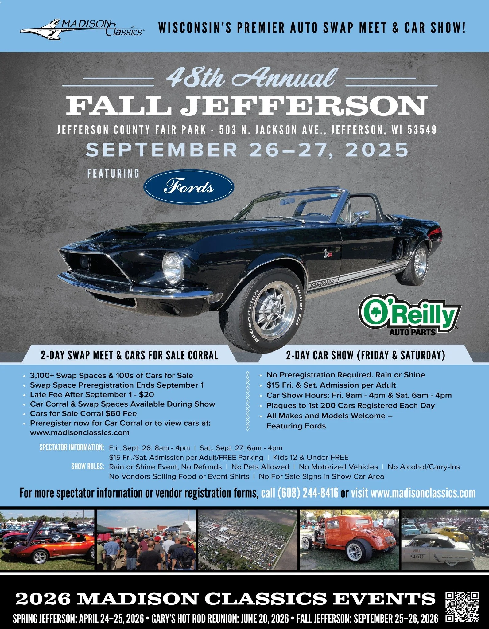 Madison Classics 48th Annual Fall Jefferson Car Show &amp; Swap Meet