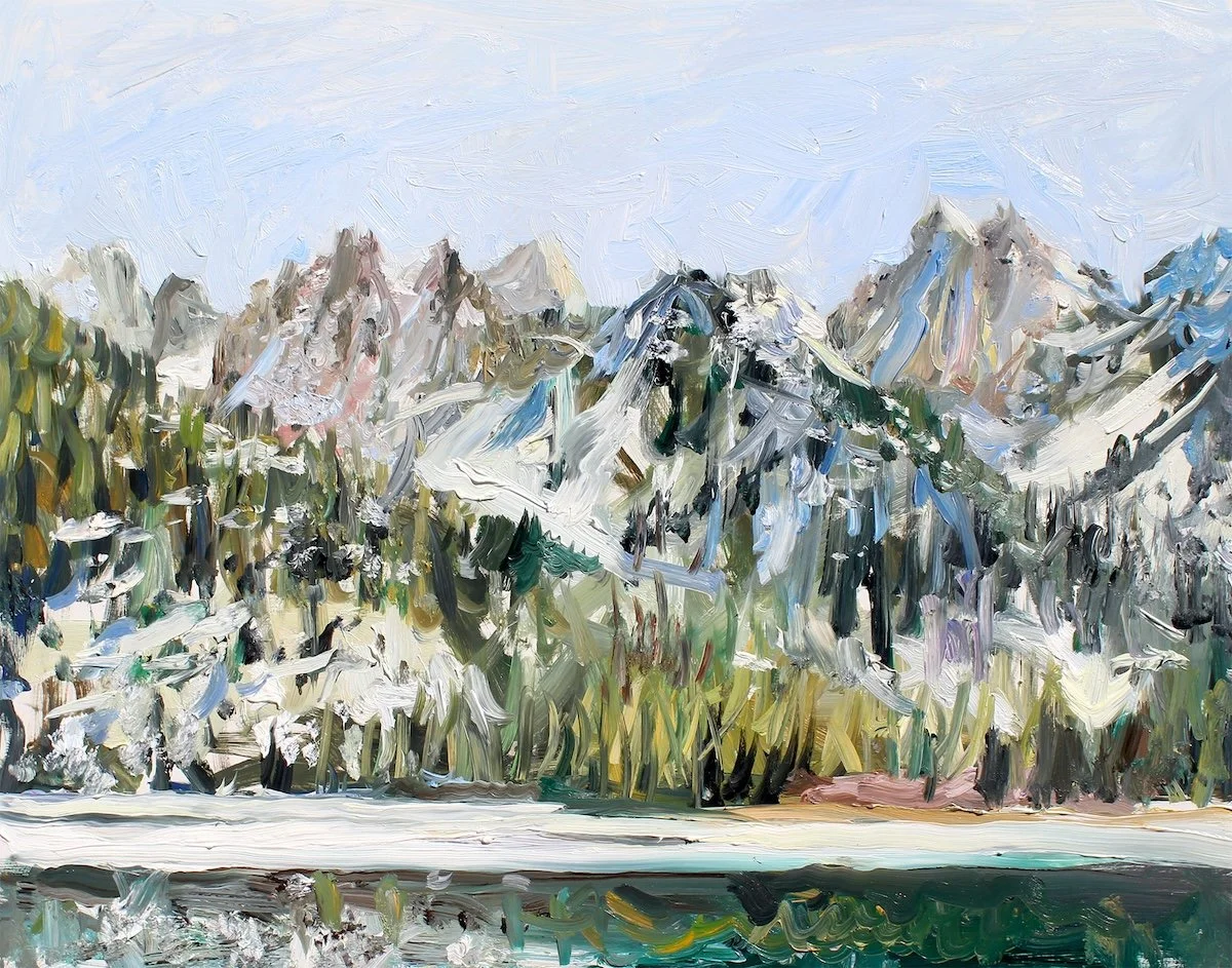 Twin Lakes, 2022, oil on panel, 11 x 14 inches