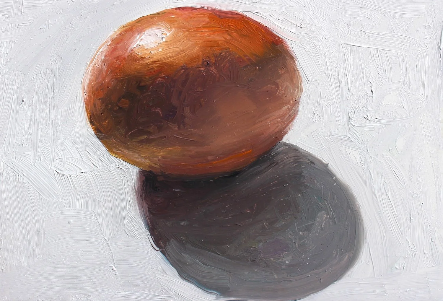 Egg, 2026, oil on panel, 4 x 6 inches
