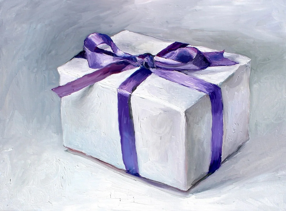 Surprise!, 2025, oil on canvas, 12 x 16 inches, SOLD