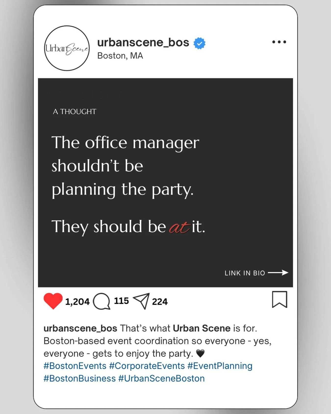 They have enough on their plate.

I handle the venue, the vendors, and everything in between. They just show up. 🥂

Every great event starts withUS.

#bostonevents #bostonprivatedining #urbanscenebos #corporateeventsboston #bostoneventplanner