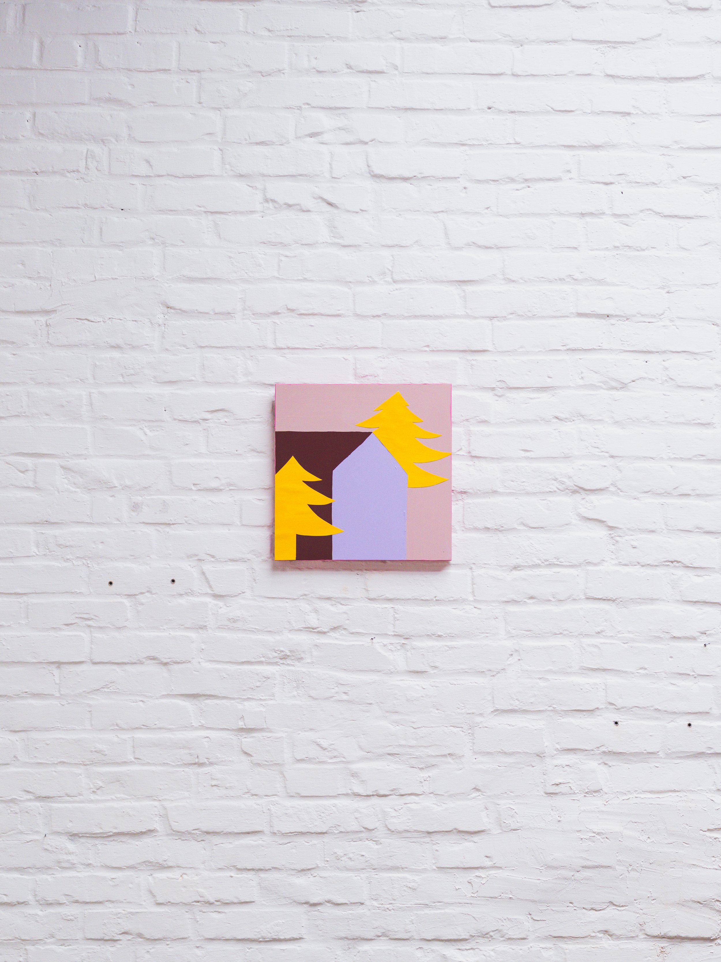 de maand mei, 2025 / collage en acryl op MDF / 30x 30 cm