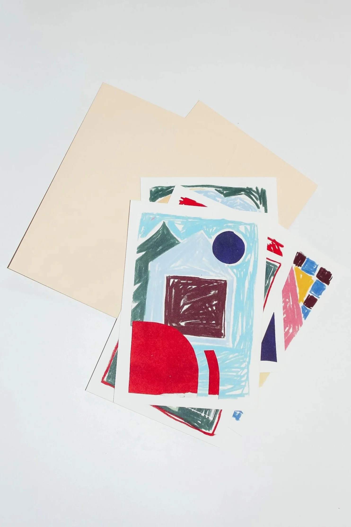 set van vijf postkaarten