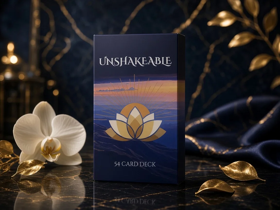 Unshakeable 54-card affirmation deck by Wellness New England and Seven Muses Media