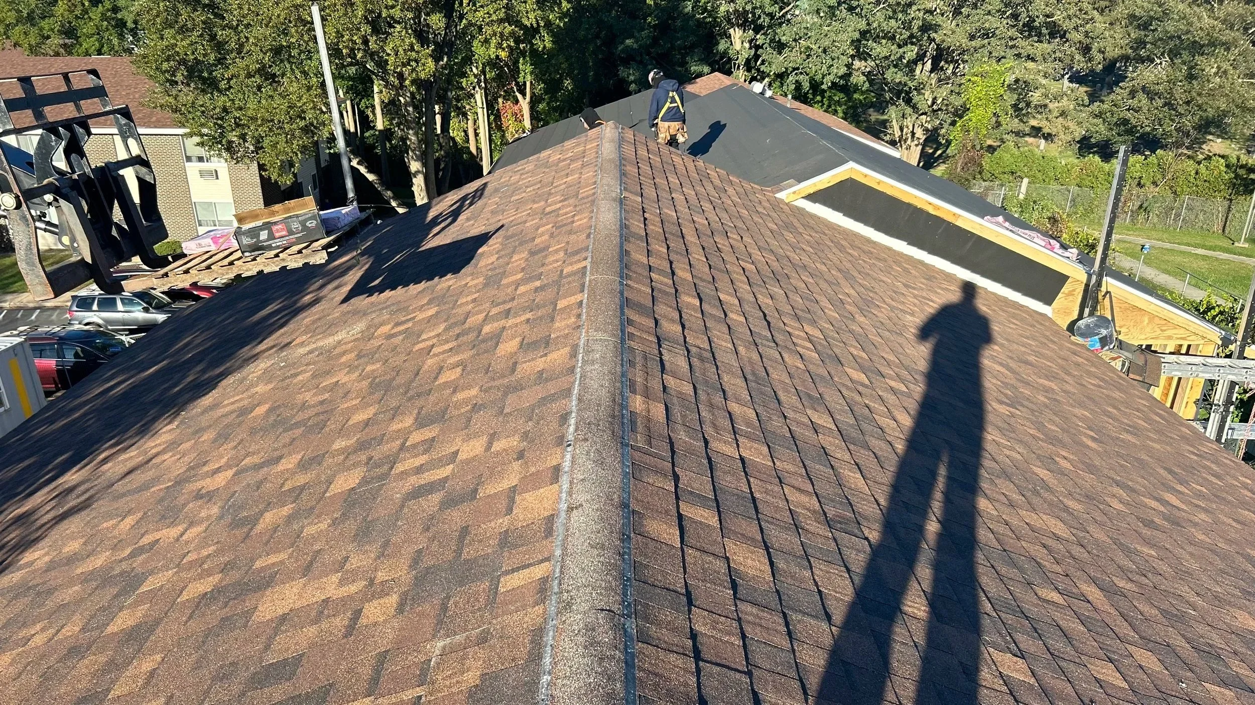 Roofing this 6 unit apartment build