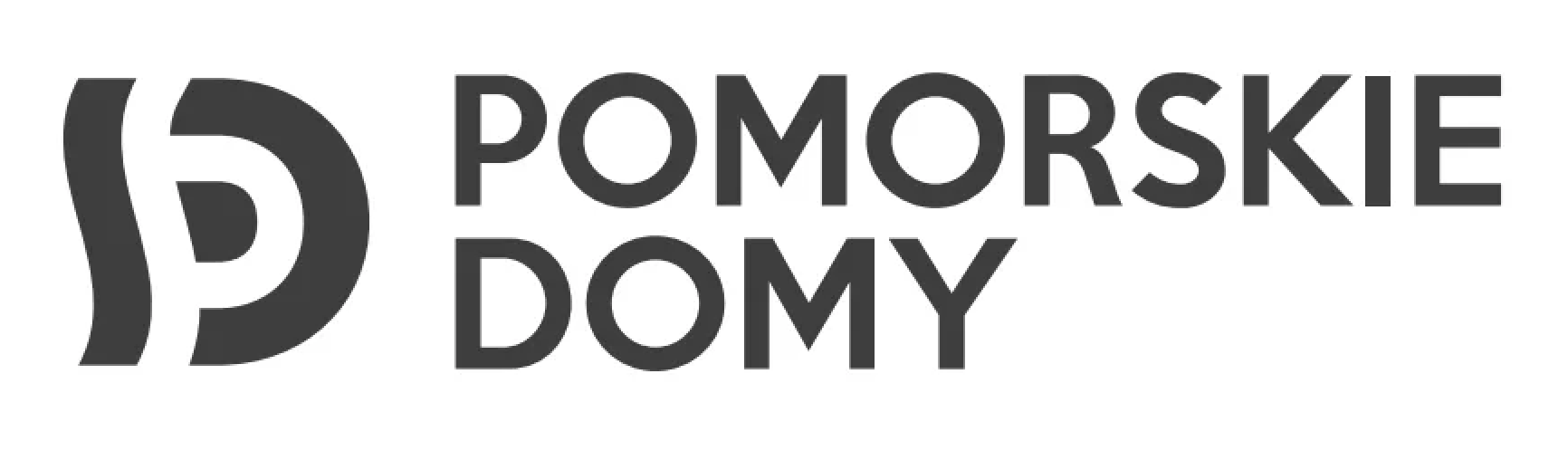 Logo of Pomorskie Doma with a stylized 'P' symbol.