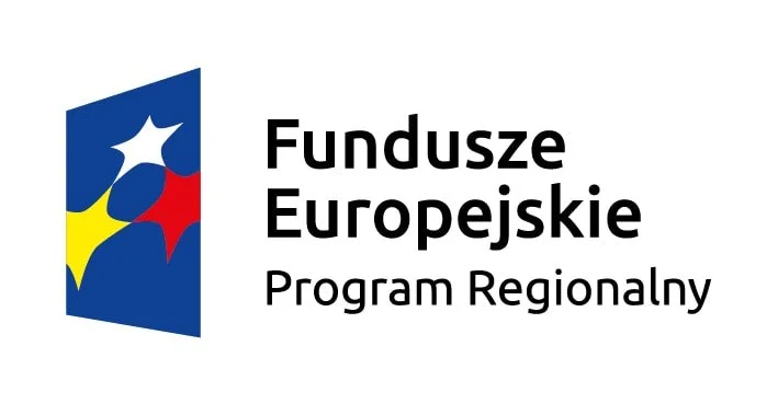 Logo for European Funds Regional Program, featuring a stylized map with stars and colors of the European Union flag.