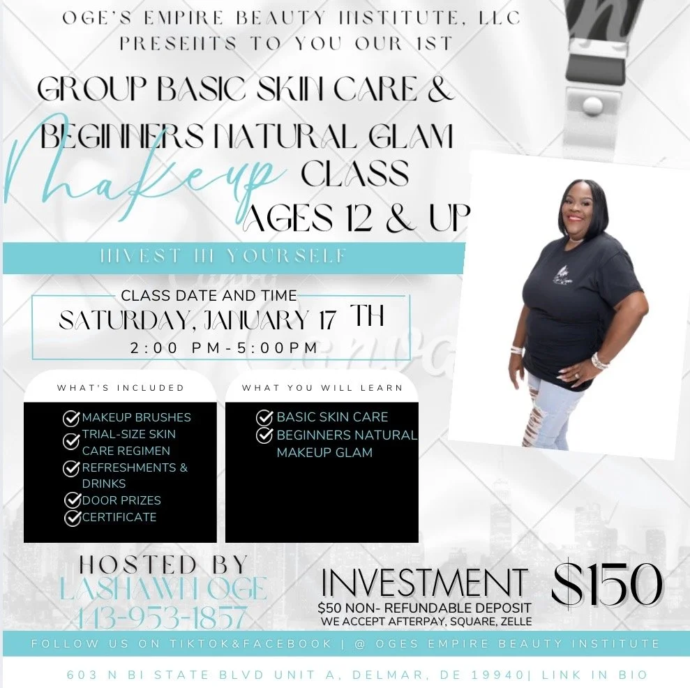 Group Basic Skin Care & Beginners Natural Glam Makeup