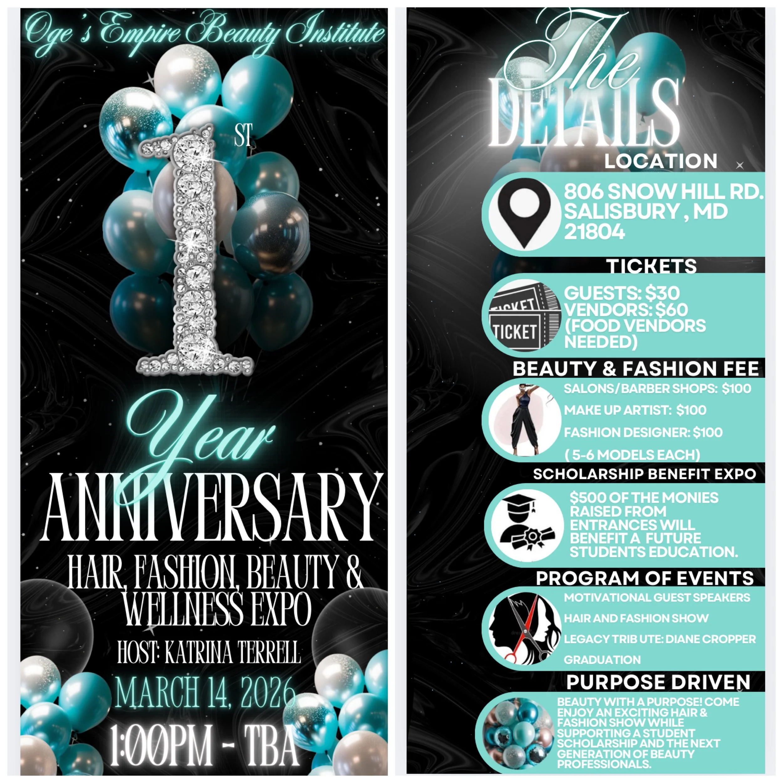 Hair, Fashion, Beauty & Wellness Expo (Vendors Including Food Vendors)